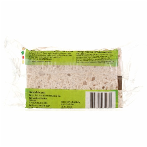 Scotch-Brite™ Greener Clean Heavy Duty Scrub Sponges Perspective: back