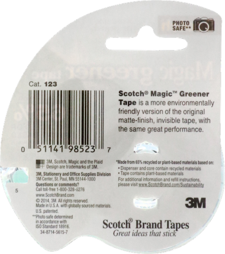 Scotch® Magic™ Greener Tape 600' Perspective: back