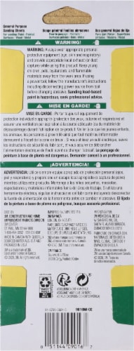 3M General Purpose Medium Grit Sandpaper Sheets Perspective: back