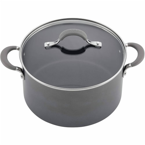 Circulon Elementum 3 qt. Hard-Anodized Covered Saucepan - Oyster Gray