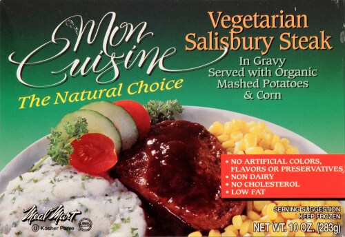 Mon Cuisine® Vegetarian Salisbury Steak Perspective: back