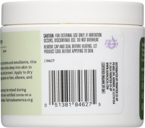 Aura Cacia® Organic Cocoa Butter Perspective: back