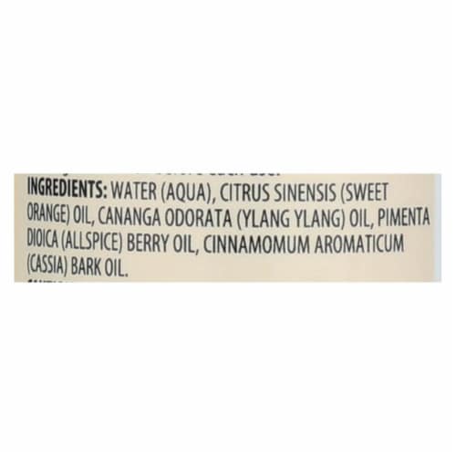 Aura Cacia Cinnamon/Ylang Ylang Aromatherapy Mist, 4 fl. oz. bottle Perspective: back