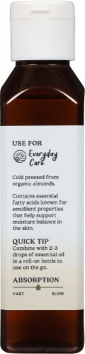 Aura Cacia Sweet Almond Skin Care Oil Perspective: back