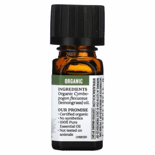 Aura Cacia Organic Lemongrass Oil Perspective: back