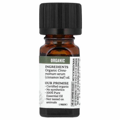 Aura Cacia Organic Cinnamon Leaf Oil Perspective: back