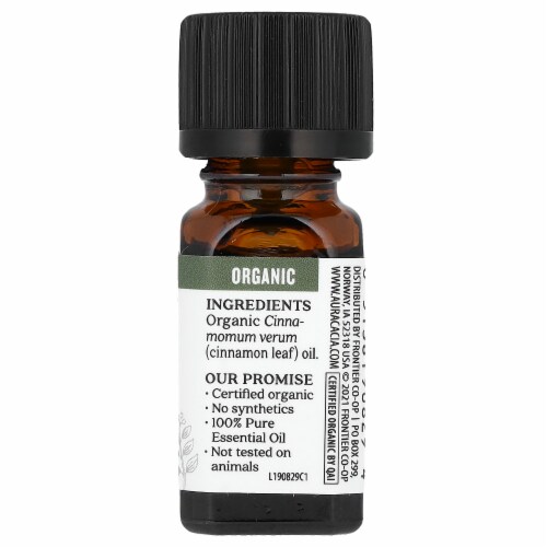 Aura Cacia Organic Cinnamon Leaf Oil Perspective: back