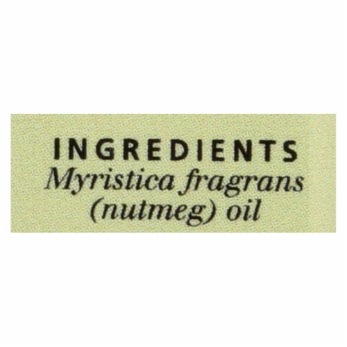 Aura Cacia Rejuvenating Nutmeg Pure Essential Oil Perspective: back