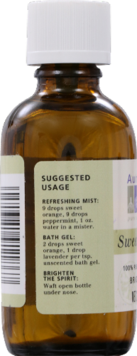 Aura Cacia Sweet Orange Essential Oil Perspective: back
