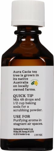 Aura Cacia Tea Tree Essential Oil Perspective: back