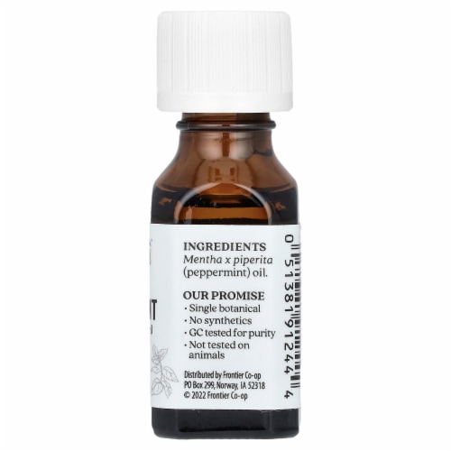 Aura Cacia Pure Essential Oil Sweet Peppermint - 0.5 fl oz (15 ml) Perspective: back