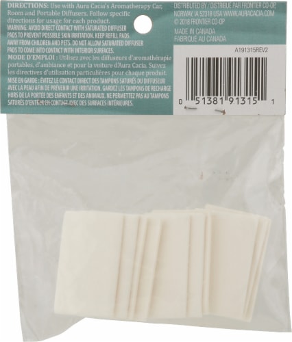 Aura Cacia Car/room Diffuser Refill Pads Perspective: back