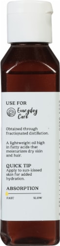 Aura Cacia Coconut Fractionated Skin Care Oil Perspective: back