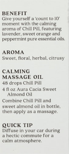 Aura Cacia® Chill Pill Relaxing Essential Oil Blend Perspective: back