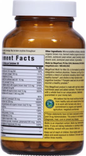 MegaFood Multi for Men 55+ Perspective: back