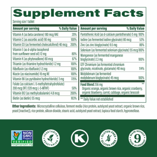 MegaFood® Women's 55+ One Daily Multivitamin Perspective: back