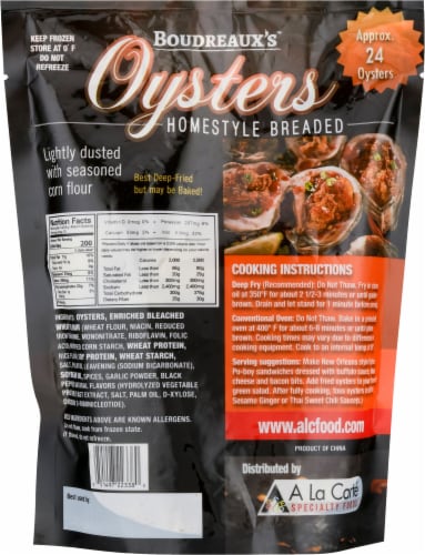 Boudreaux's Homestyle Breaded Buffalo-Style Oysters Perspective: back