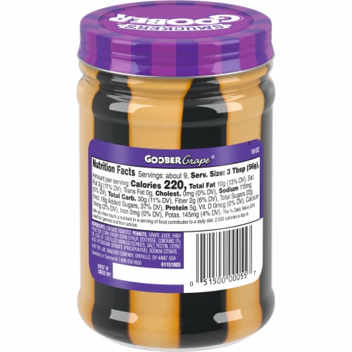 Smucker's® Goober® Peanut Butter & Grape Jelly Stripes Perspective: back