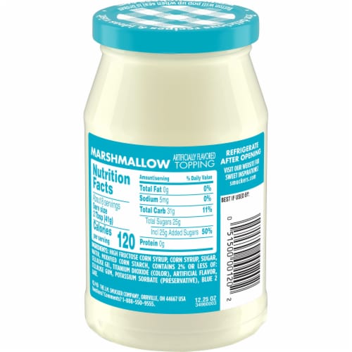 Smucker's® Marshmallow Topping Perspective: back
