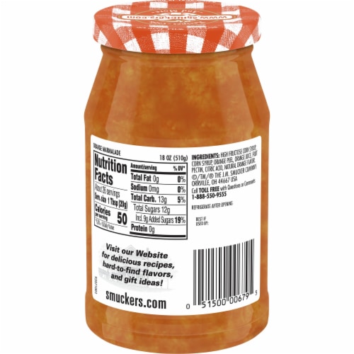 Smucker's® Sweet Orange Marmalade Spread Perspective: back