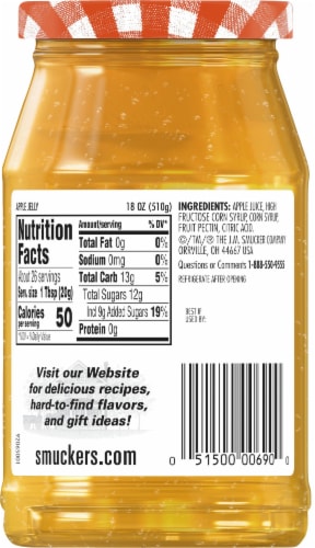 Smucker's® Apple Jelly Spread Perspective: back