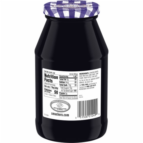 Smucker's® Concord Grape Jam Spread Perspective: back
