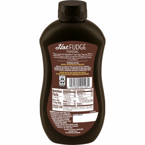 Smucker's® Microwaveable Squeeze Hot Fudge Topping Perspective: back