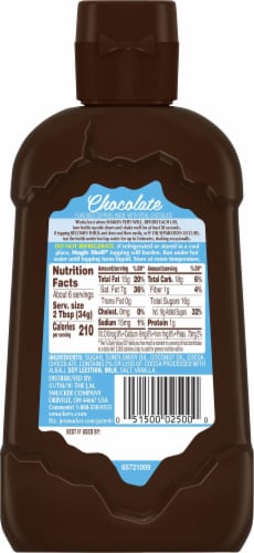 Smucker's® Magic Shell® Chocolate Topping Perspective: back