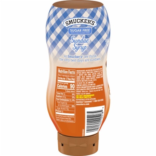 Smucker's® Sugar Free Caramel Sundae Syrup Perspective: back