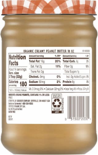 Smucker’s® Organic Creamy Peanut Butter