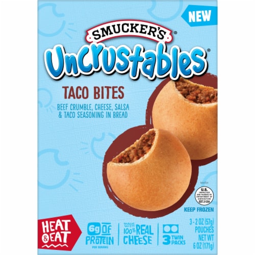 Smucker's Uncrustables Taco Bites Perspective: back