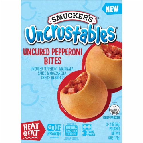 Smucker's Uncrustables Pepperoni Bites Perspective: back