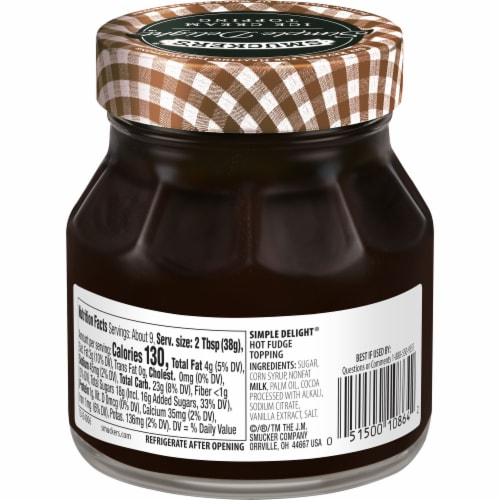 Smucker's® Simple Delight® Hot Fudge Topping Perspective: back
