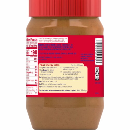 Jif® Creamy Peanut Butter Perspective: back