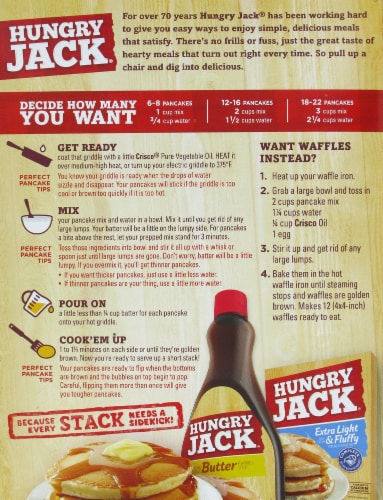 Hungry Jack® Complete Buttermilk Pancake Mix Perspective: back