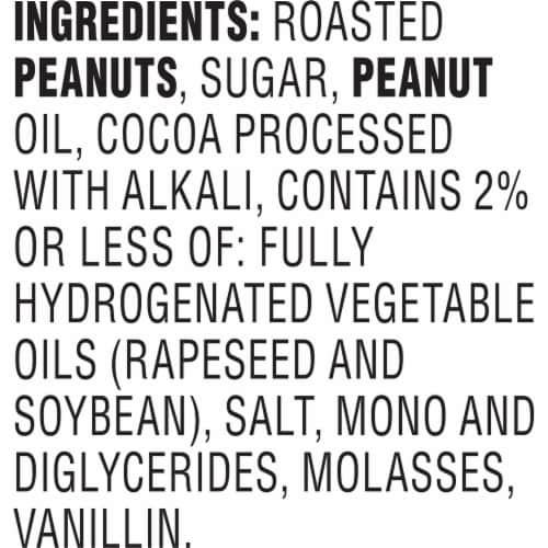 Jif To Go Peanut Butter & Chocolate Flavored Spread Perspective: back