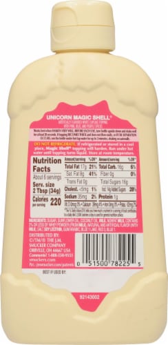 Smucker's Unicorn Magic Shell Perspective: back