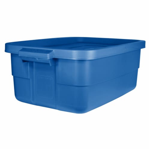 Rubbermaid Roughneck Tote 10 Gallon Storage Container, Heritage Blue (6  Pack), 1 Piece - Pay Less Super Markets