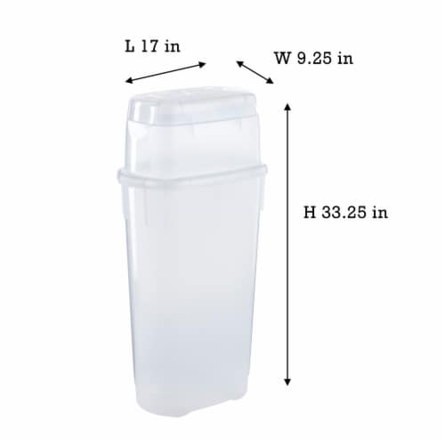 Semi-Clear Poly 6 Quart Rubbermaid Round Food Containers