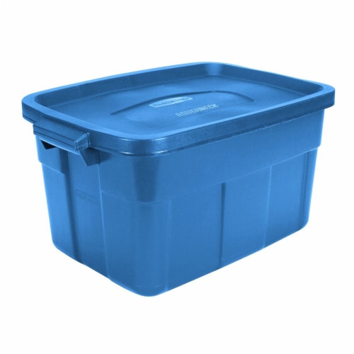 Rubbermaid Roughneck Tote 14 Gallon Storage Container, Heritage Blue (6  Pack), 1 Piece - Fry's Food Stores