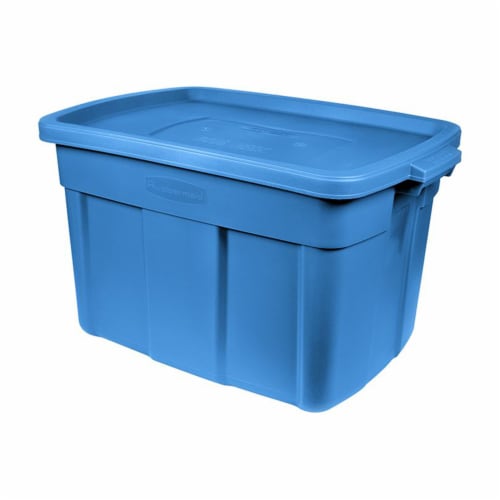 Rubbermaid Roughneck 25 Gal Stackable Storage Container, Heritage Blue (4  Pack), 1 Piece - Kroger