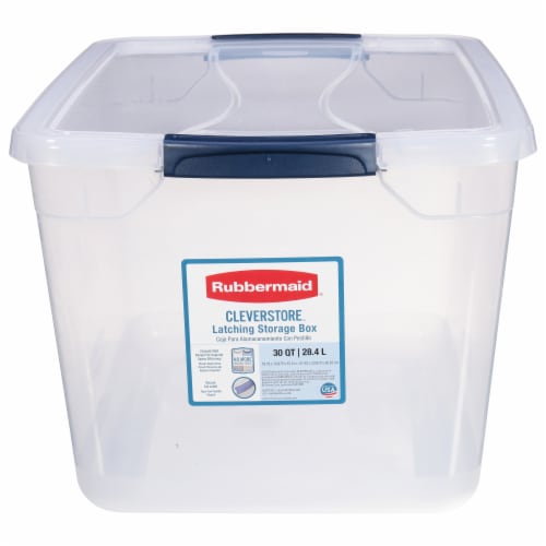 Rubbermaid Cleverstore Clear Tote Perspective: back