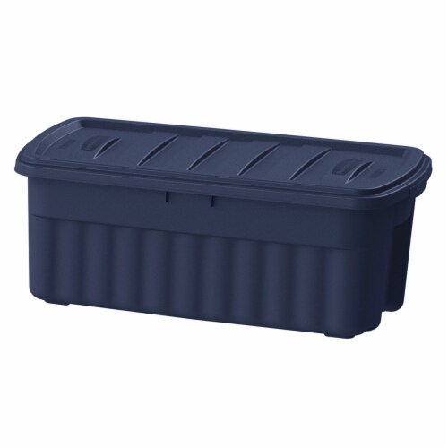 Rubbermaid 10 Gallon Stackable Storage Container, Dark Indigo Metallic (6  Pack), 1 Piece - Kroger