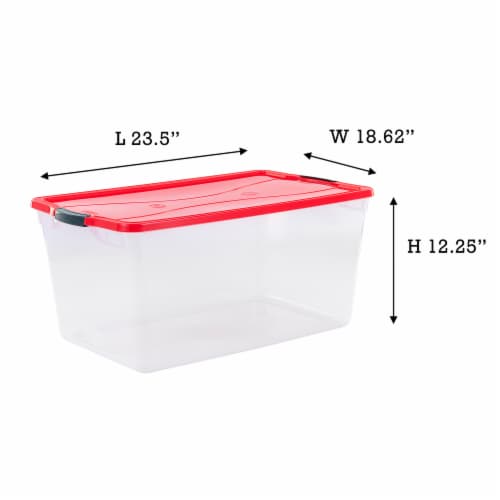 Rubbermaid Roughneck Tote 18 Gallon Storage Container, Heritage