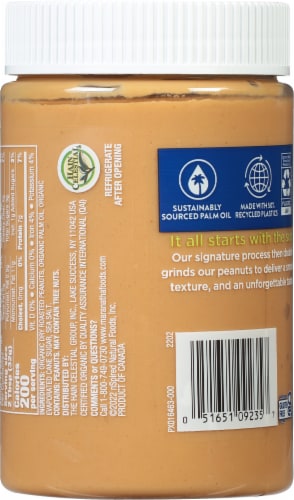 MaraNatha Creamy Peanut Butter (O) Perspective: back