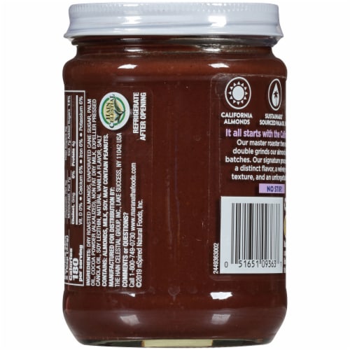 MaraNatha Creamy Dark Chocolate Almond Butter Spread Perspective: back