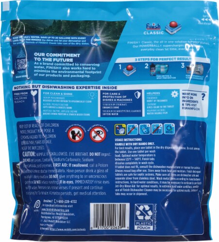 Finish Classic Dishwasher Detergent Tablets Perspective: back