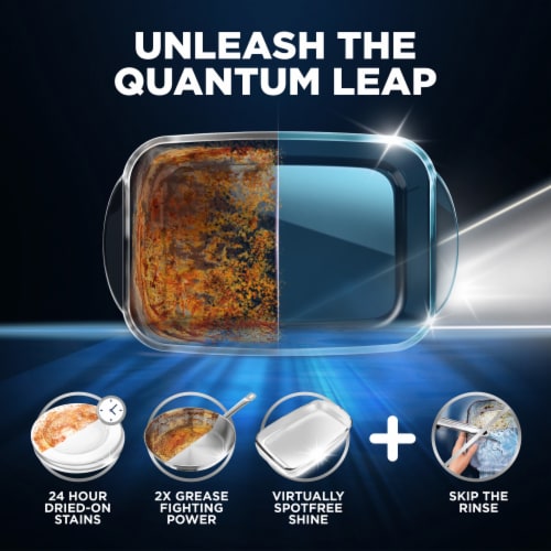Finish Quantum Dishwasher Detergent, Premium Dishwashing Tablets Perspective: back