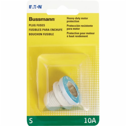 Bussmann 10A Plug Fuse Perspective: back