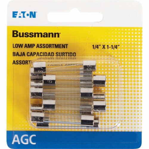 Bussmann AGC Glass Tube Fuse Assortment (10-Pack) BP/AGC-AL10-RP Perspective: back